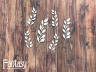 Чипборд Fantasy набор «Цветущие веточки 2608» размер от 1,3*4,3 см до 1,6*6 см