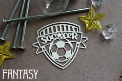Чипборд Fantasy "Эмблема футбола 1053" размер 7,6*6,4 см