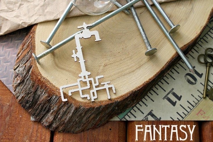 Чипборд Fantasy "Стимпанк 477", размер 7.5*5.5 см