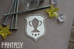 Чипборд Fantasy "Кубок в рамке 1088" размер 6,7*5,4 см