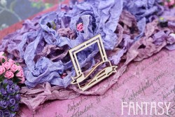 Чипборд Fantasy "Рамка квадратная с тегом 572", размер 4,5*4 см