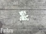 Чипборд Fantasy «Мамино счастье (Мишка 3287)» размер 4,2*4,5 см