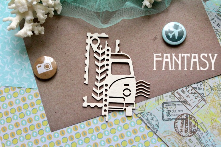 Чипборд Fantasy "Путешествие 836" размер 9,5*7 см