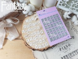 Нож для вырубки Fantasy «Алфавит флажки 1613» размер 7,7*9,8 см