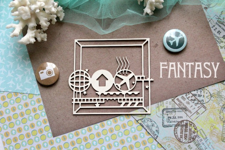 Чипборд Fantasy "Путешествие 848 " размер 8,3*9,3 см