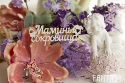 Чипборд Fantasy надпись "Мамины сокровища 062" размер 6.5*1.5 см