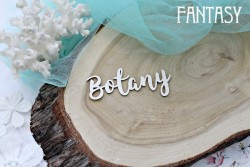 Чипборд Fantasy надпись "Botany", размер 6,5*2 см